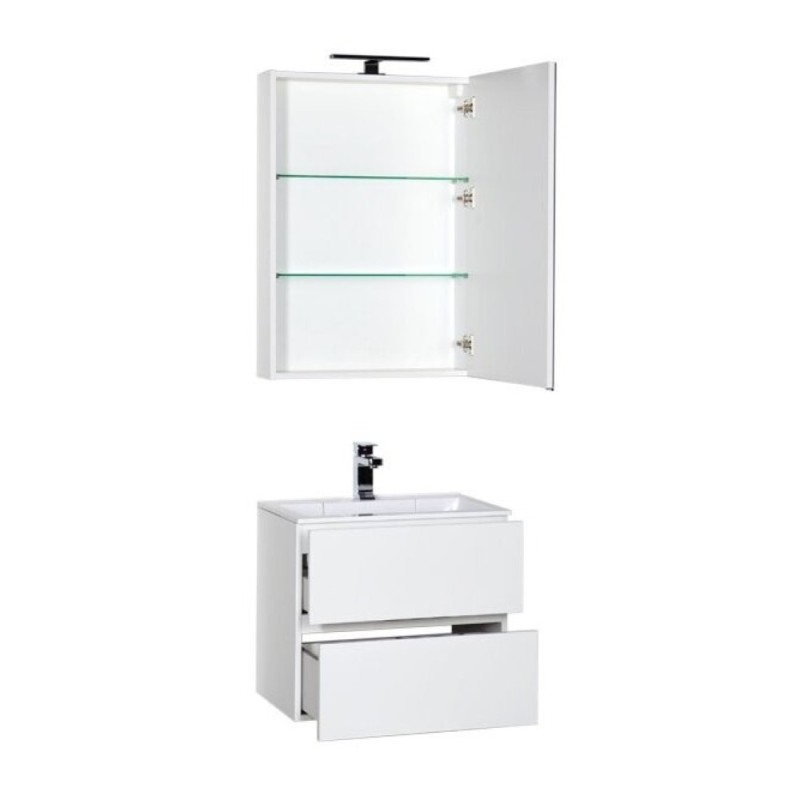Тумба под раковину Aquanet Алвита 70 00184302, цвет белый