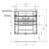 Тумба под раковину Aquanet Рондо 60 2 ящика, белый, 00189157