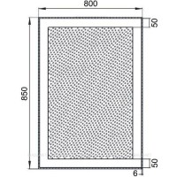 Зеркало Aquanet Алассио 8085 c Led подсветкой, белый, 00196634