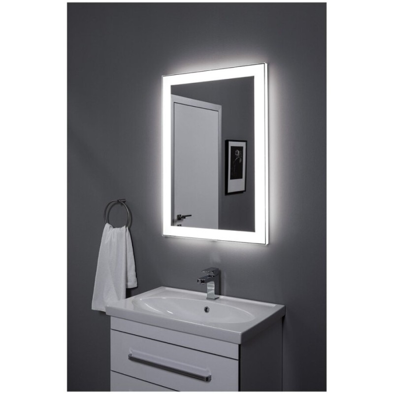 Зеркало Aquanet Алассио 8085 c Led подсветкой, белый, 00196634