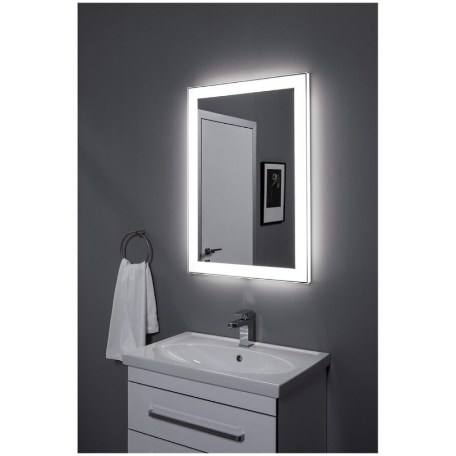 Зеркало Aquanet Алассио 8085 c Led подсветкой, белый, 00196634