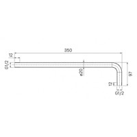 Держатель верхнего душа Iddis 001BB35i61, черный