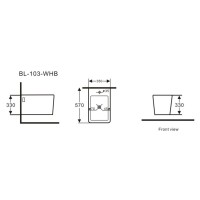 Биде Aquanet Tavr-B2 BL-103-WHB (203357), подвесное