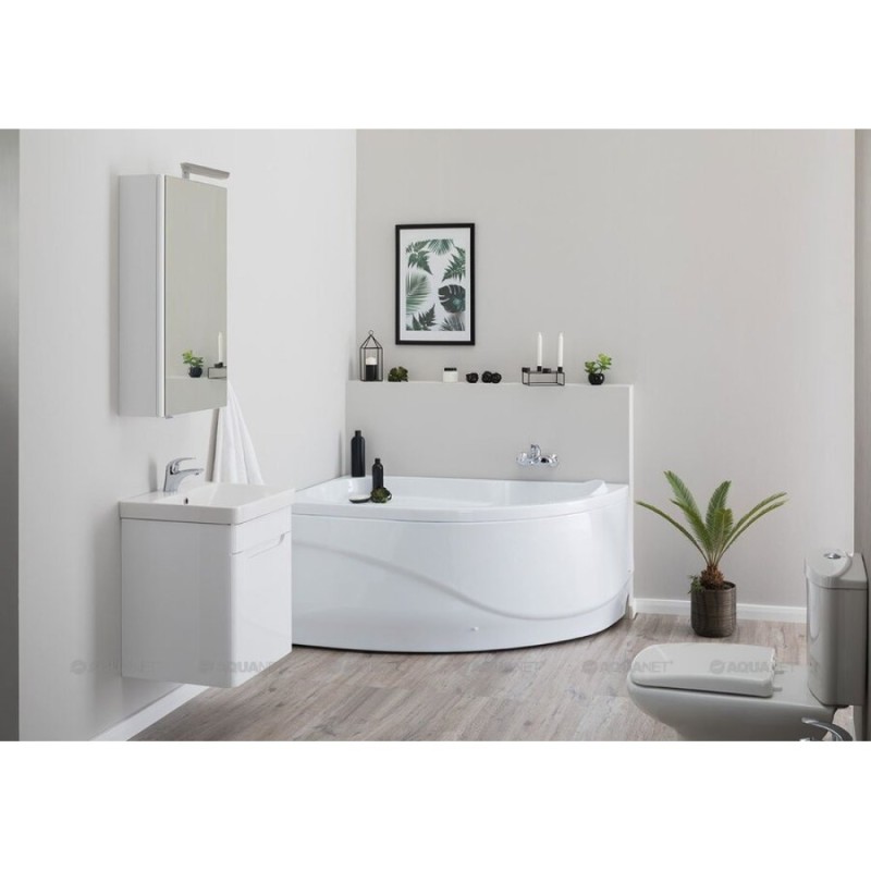 Акриловая ванна Aquanet Graciosa 150 x 90 см, цвет белый, (203940/203941)