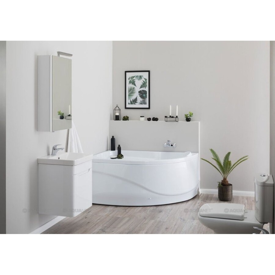 Акриловая ванна Aquanet Graciosa 150 x 90 см, цвет белый, (203940/203941)