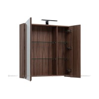 Зеркальный шкаф Aquanet Нью-Йорк 85см, орех, 00203954