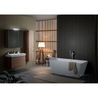 Зеркальный шкаф Aquanet Нью-Йорк 85см, орех, 00203954