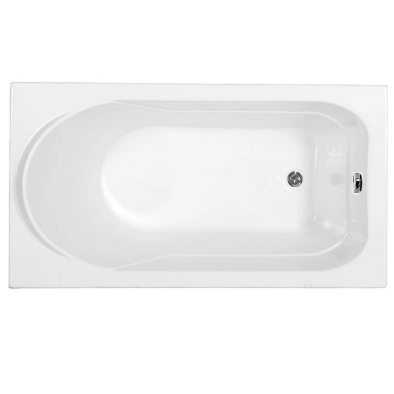 Ванна акриловая Aquanet West 00205558, 120 x 70 см, с каркасом, цвет белый