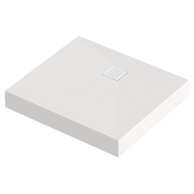 Душевой поддон Bas Essentia ЛП00215 2, 90 х 80 см, литьевой мрамор, прямоугольный, белый
