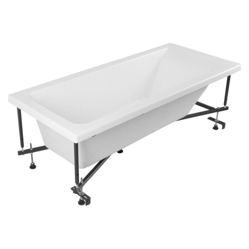 Ванна акриловая Aquanet Bright 180 x 70 см, с каркасом, цвет белый, 216662