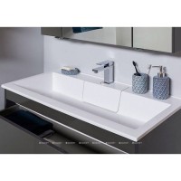 Раковина накладная Aquanet Фортуна 00222717, 100 см, искусственный камень, белая
