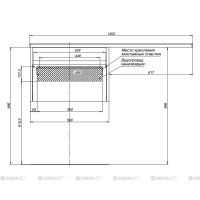 Тумба под раковину Aquanet Токио 58 00236916 (подвесная, 1 ящик), цвет белый