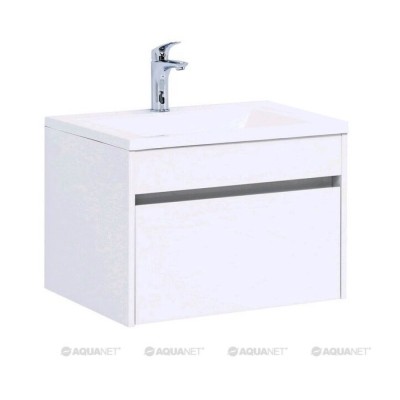 Тумба под раковину Aquanet Токио 58 00236916 (подвесная, 1 ящик), цвет белый