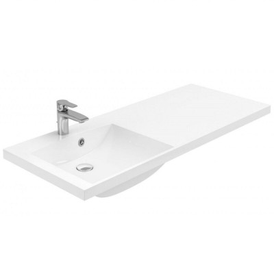 Раковина Aquanet Нота 239565/239568, 120 см, левая/правая, цвет белый