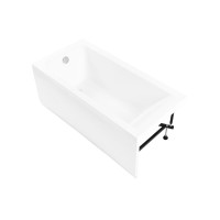 Ванна акриловая Aquanet Bright 145 x 70 см, белая, 00239593 (каркас приобретается отдельно)