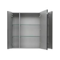 Зеркало-шкаф Aquanet Алвита 90 240110, корпус серый антрацит