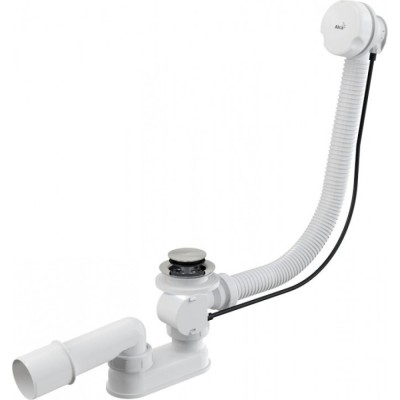 Слив-перелив Aquanet A51B-80 (AlcaPlast) для ванны, 00241329 полуавтомат, белый