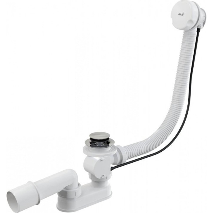 Слив-перелив Aquanet A51B-80 (AlcaPlast) для ванны, 00241329 полуавтомат, белый