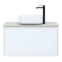 Тумба под раковину Aquanet Nova Lite 242257, 90 см, 1+1 ящик в ящике, цвет белый глянец