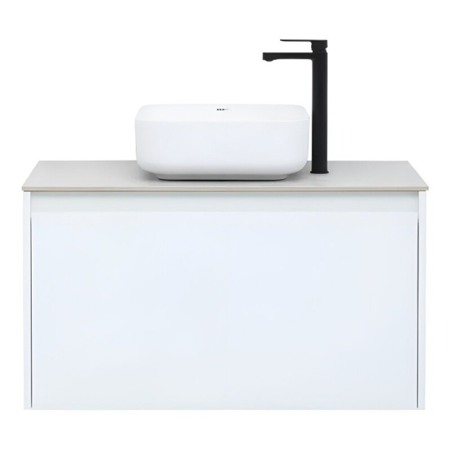 Тумба под раковину Aquanet Nova Lite 242257, 90 см, 1+1 ящик в ящике, цвет белый глянец