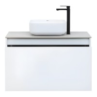 Тумба под раковину Aquanet Nova Lite 242257, 90 см, 1+1 ящик в ящике, цвет белый глянец