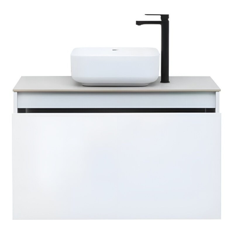 Тумба под раковину Aquanet Nova Lite 242257, 90 см, 1+1 ящик в ящике, цвет белый глянец