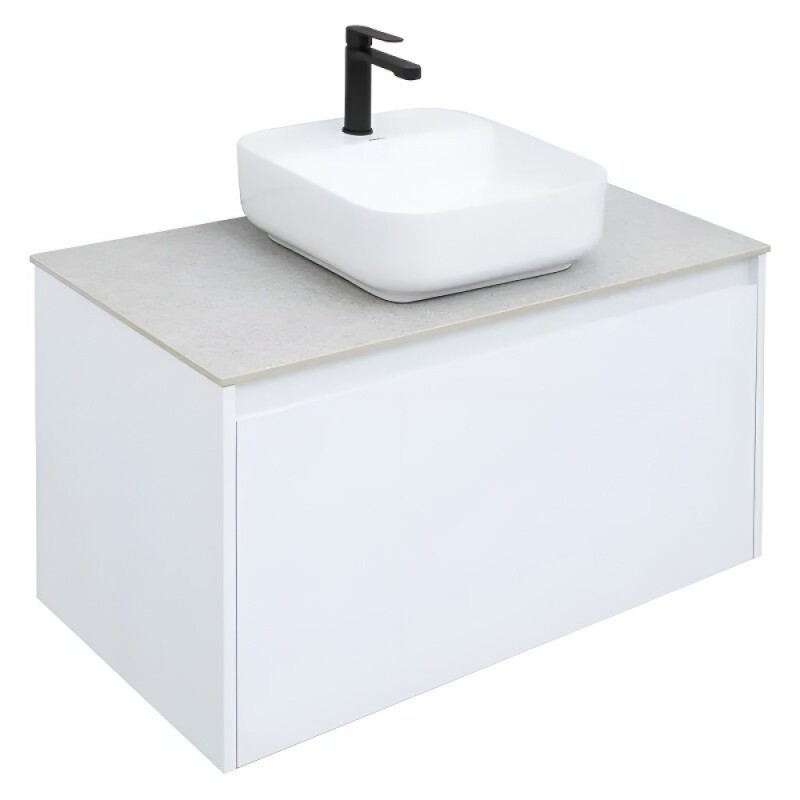 Тумба под раковину Aquanet Nova Lite 242257, 90 см, 1+1 ящик в ящике, цвет белый глянец