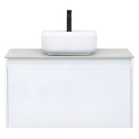 Тумба под раковину Aquanet Nova Lite 242257, 90 см, 1+1 ящик в ящике, цвет белый глянец