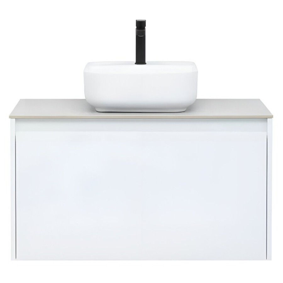 Тумба под раковину Aquanet Nova Lite 242257, 90 см, 1+1 ящик в ящике, цвет белый глянец