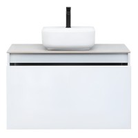 Тумба под раковину Aquanet Nova Lite 242257, 90 см, 1+1 ящик в ящике, цвет белый глянец