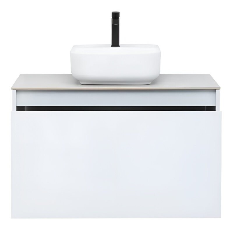 Тумба под раковину Aquanet Nova Lite 242257, 90 см, 1+1 ящик в ящике, цвет белый глянец