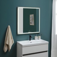Зеркало Aquanet Nova Lite 242258, 75 см, с LED подсветкой, цвет дуб рошелье