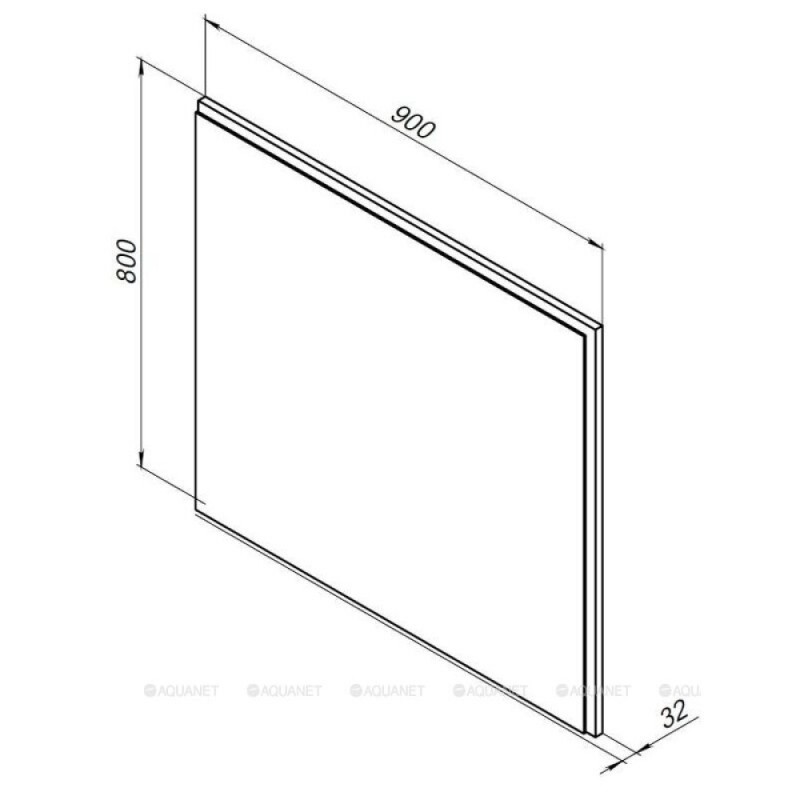 Зеркало Aquanet Nova Lite 242263, 90 см, с LED подсветкой, цвет дуб рошелье