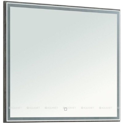 Зеркало Aquanet Nova Lite 242263, 90 см, с LED подсветкой, цвет дуб рошелье