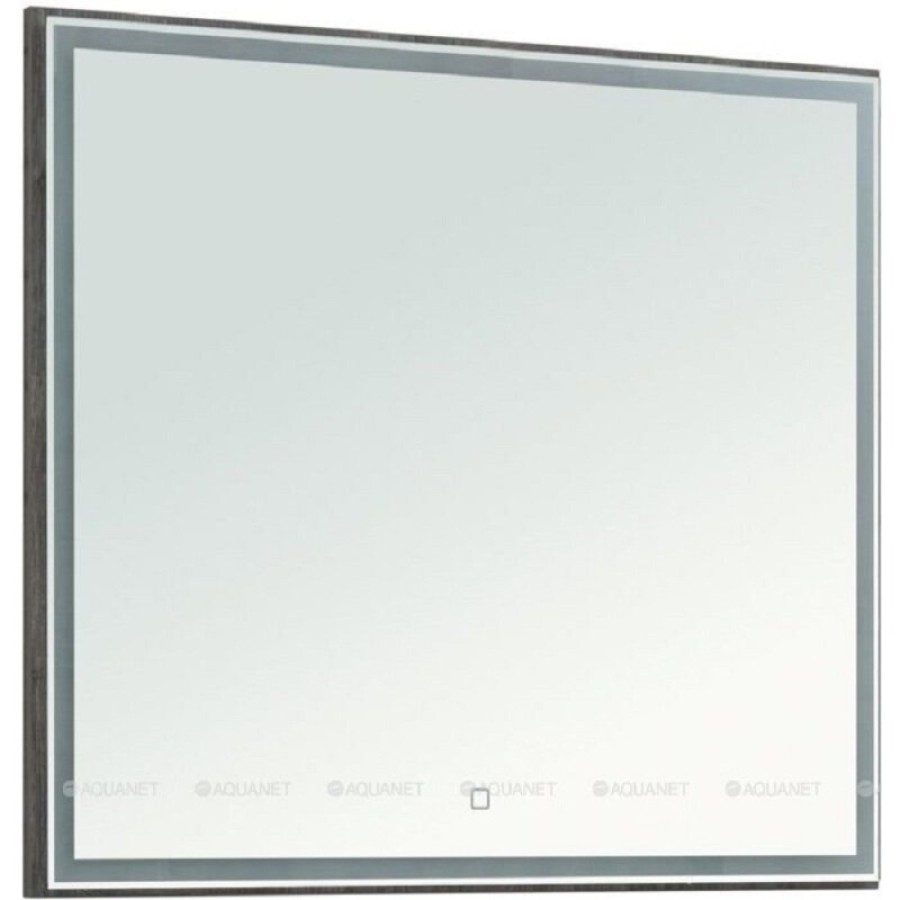 Зеркало Aquanet Nova Lite 242263, 90 см, с LED подсветкой, цвет дуб рошелье