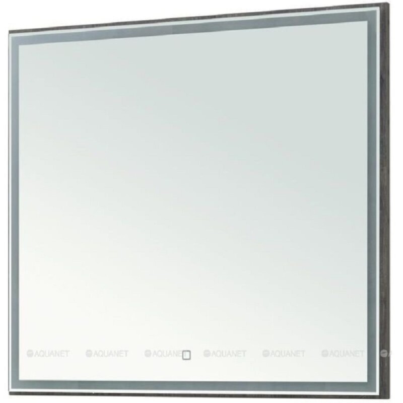 Зеркало Aquanet Nova Lite 242263, 90 см, с LED подсветкой, цвет дуб рошелье