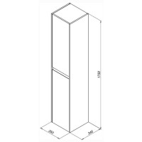 Шкаф-пенал Aquanet Nova Lite 242265, 35 см, цвет дуб рошелье