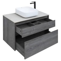 Тумба под раковину Aquanet Nova Lite 242267, 90 см, 2 ящика, цвет дуб рошелье
