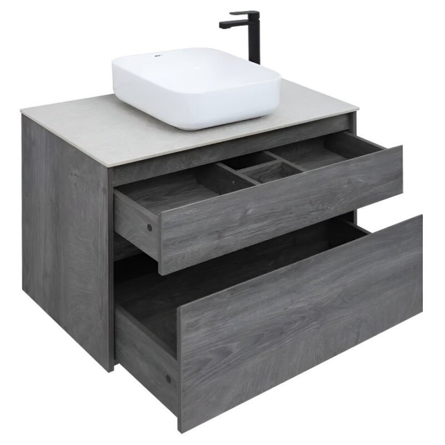 Тумба под раковину Aquanet Nova Lite 242267, 90 см, 2 ящика, цвет дуб рошелье