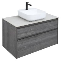 Тумба под раковину Aquanet Nova Lite 242267, 90 см, 2 ящика, цвет дуб рошелье