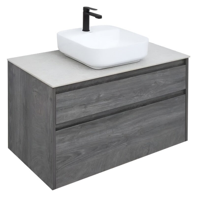 Тумба под раковину Aquanet Nova Lite 242267, 90 см, 2 ящика, цвет дуб рошелье