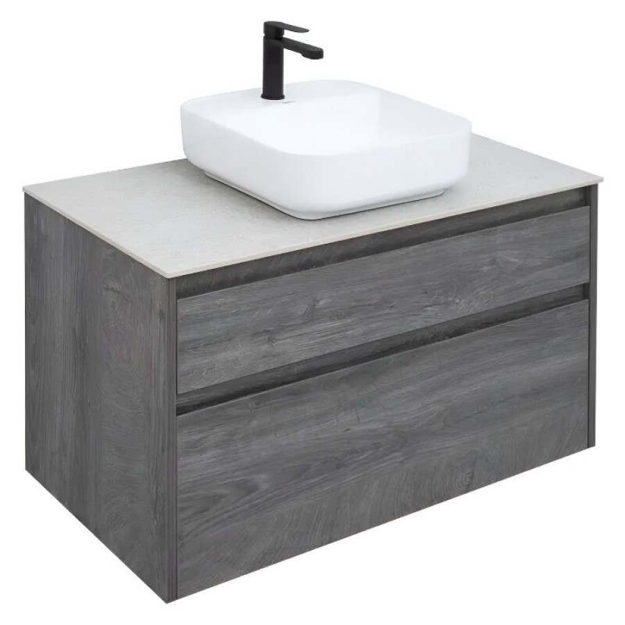 Тумба под раковину Aquanet Nova Lite 242267, 90 см, 2 ящика, цвет дуб рошелье