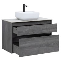 Тумба под раковину Aquanet Nova Lite 242267, 90 см, 2 ящика, цвет дуб рошелье
