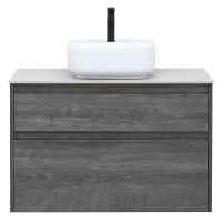 Тумба под раковину Aquanet Nova Lite 242267, 90 см, 2 ящика, цвет дуб рошелье