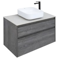 Тумба под раковину Aquanet Nova Lite 242267, 90 см, 2 ящика, цвет дуб рошелье