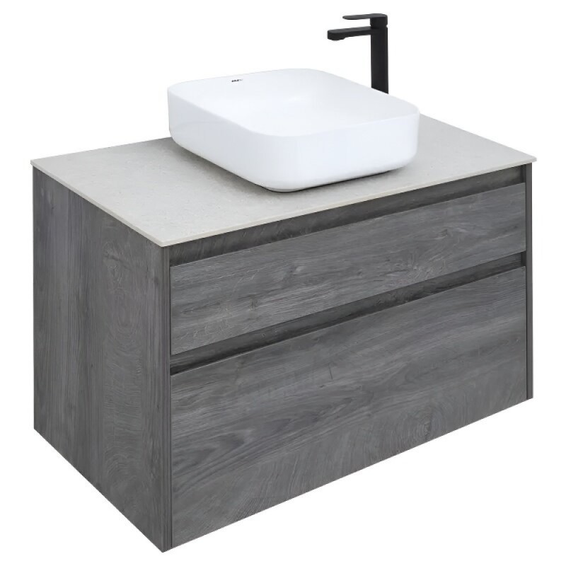 Тумба под раковину Aquanet Nova Lite 242267, 90 см, 2 ящика, цвет дуб рошелье