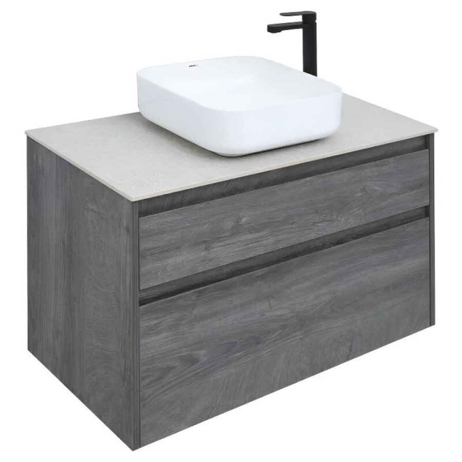 Тумба под раковину Aquanet Nova Lite 242267, 90 см, 2 ящика, цвет дуб рошелье