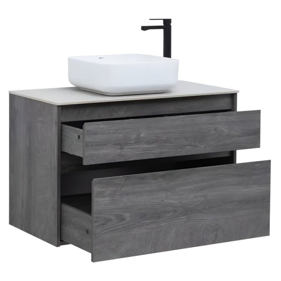 Тумба под раковину Aquanet Nova Lite 242267, 90 см, 2 ящика, цвет дуб рошелье