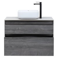 Тумба под раковину Aquanet Nova Lite 242267, 90 см, 2 ящика, цвет дуб рошелье