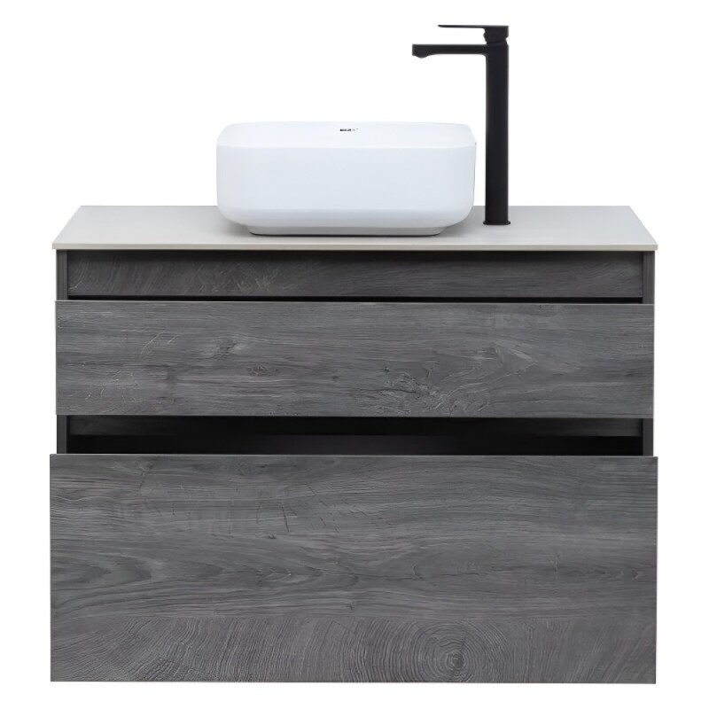 Тумба под раковину Aquanet Nova Lite 242267, 90 см, 2 ящика, цвет дуб рошелье